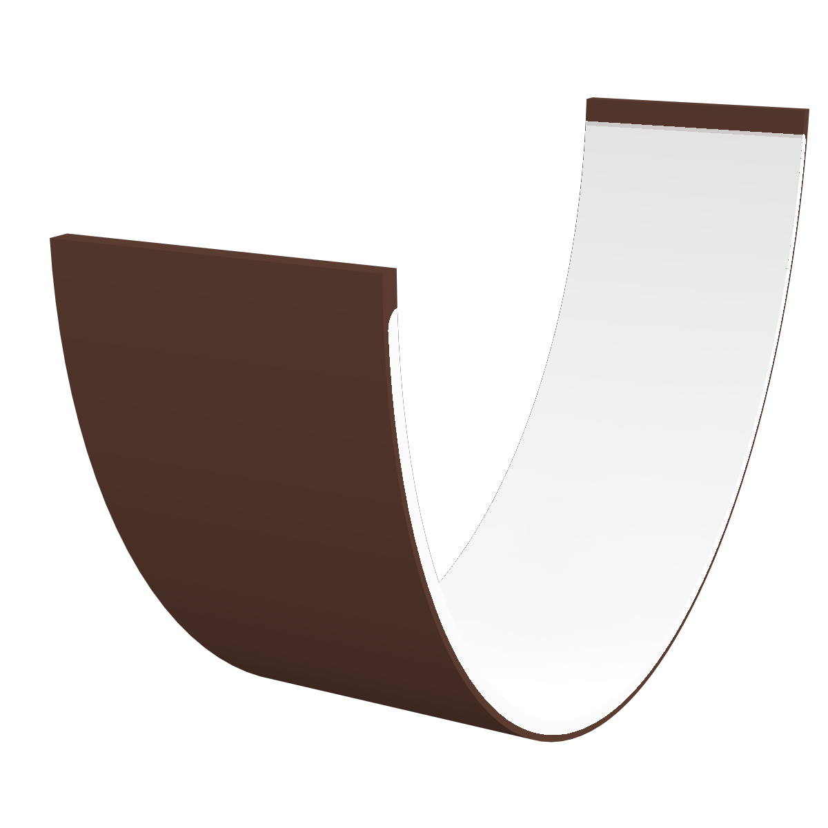 Freeflow Half Round Brown Guttering